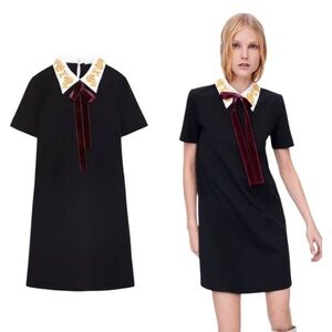 Zara Dark Academia Preppy Whimsigoth Dress